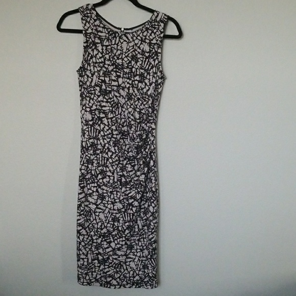 Kenneth Cole Hilary abstract sleeveless sheath dress zipper back XS Corpcore - Picture 3 of 8